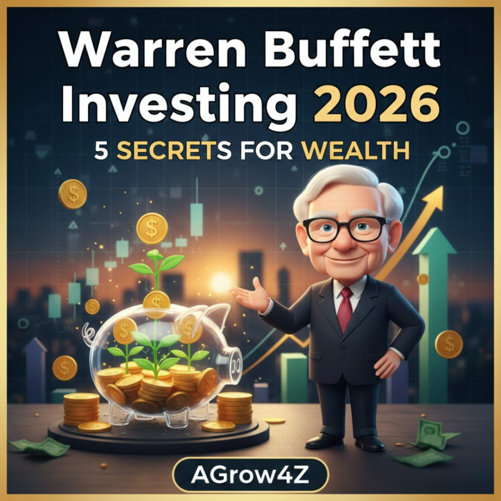Warren Buffett showing smart investing for 2026.